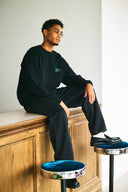 AT MARK LOGO LONG SLEEV T-SHIRTS　BLACK×GREEN
