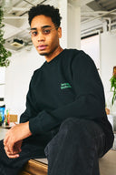 AT MARK LOGO LONG SLEEV T-SHIRTS　BLACK×GREEN