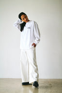 AT MARK LOGO LONG SLEEV T-SHIRTS　WHITE×BLACK