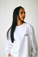 AT MARK LOGO LONG SLEEV T-SHIRTS　WHITE×BLACK