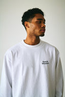 AT MARK LOGO LONG SLEEV T-SHIRTS　WHITE×BLACK