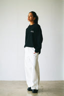 AT MARK LOGO LONG SLEEV T-SHIRTS　BLACK×WHITE