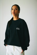 AT MARK LOGO LONG SLEEV T-SHIRTS　BLACK×WHITE