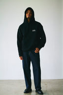 BASIC LOGO HOODIE　BLACK×WHITE