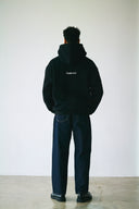 BASIC LOGO HOODIE　BLACK×WHITE