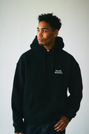 BASIC LOGO HOODIE　BLACK×WHITE