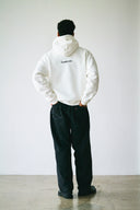 BASIC LOGO HOODIE　WHITE×BLACK