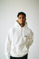 BASIC LOGO HOODIE　WHITE×BLACK
