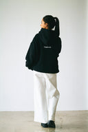 BASIC LOGO HOODIE　BLACK×WHITE