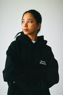 BASIC LOGO HOODIE　BLACK×WHITE