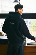 BASIC LOGO HOODIE　BLACK×YELLOW