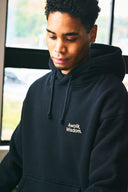 BASIC LOGO HOODIE　BLACK×YELLOW