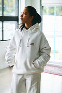 BASIC LOGO HOODIE　WHITE×RED