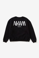 INITIALS LOGO CREWNECK SWEAT SHIRTS  BLACK×WHITE