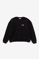 INITIALS LOGO CREWNECK SWEAT SHIRTS  BLACK×YELLOW