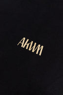 INITIALS LOGO CREWNECK SWEAT SHIRTS  BLACK×YELLOW