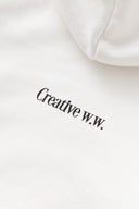 BASIC LOGO HOODIE　WHITE×BLACK