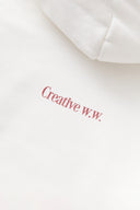BASIC LOGO HOODIE　WHITE×RED