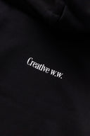 BASIC LOGO HOODIE　BLACK×WHITE