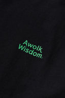 AT MARK LOGO LONG SLEEV T-SHIRTS　BLACK×GREEN