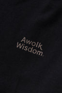 AT MARK LOGO LONG SLEEV T-SHIRTS　BLACK×BROWN