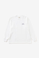 AT MARK LOGO LONG SLEEV T-SHIRTS　WHITE×NAVY