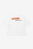 DAILY TEE / AKWM WHITE × ORANGE
